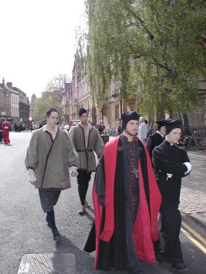 Guard, Guard, Edmund Bonner, (partially obscured) Peter Martyr Vermigli, Edwardian Oxford academic (Robert Mullock), Hugh Latimer, Edwardian Bishop of Worcester