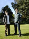 James Mumford and Patrick Malone on Trinity Lawns