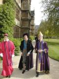 Simon Renard, the Earl of Arundel and Stephen Gardiner in Trinity front quad